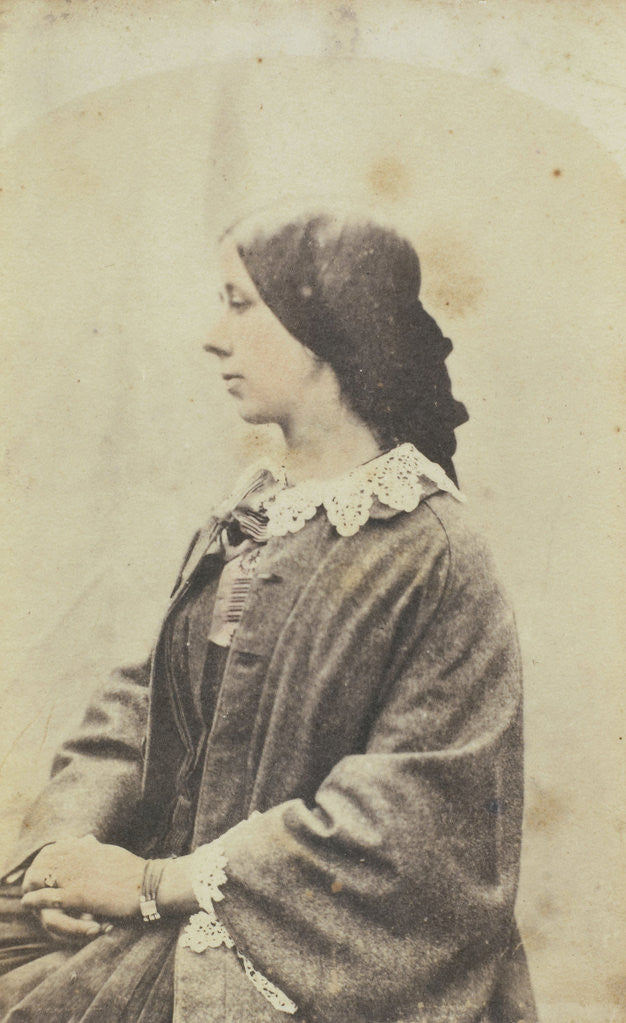 Detail of Portrait of a woman by Anonymous