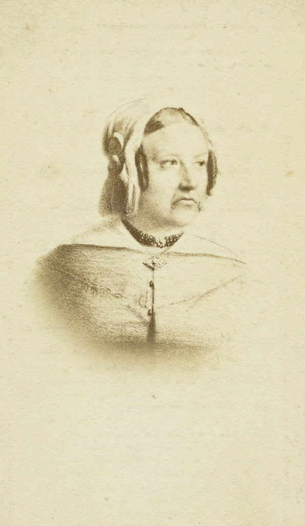 Detail of Portrait of Paulina Raamsdonk stuck on prayer card by Anonymous