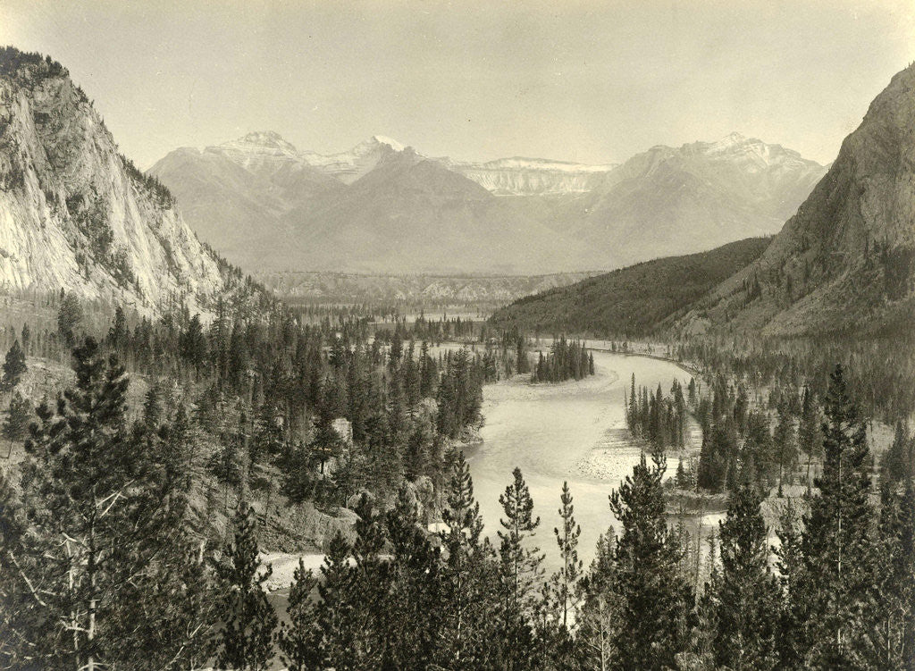 Detail of Face on Bow Valley in Alberta by William Notman