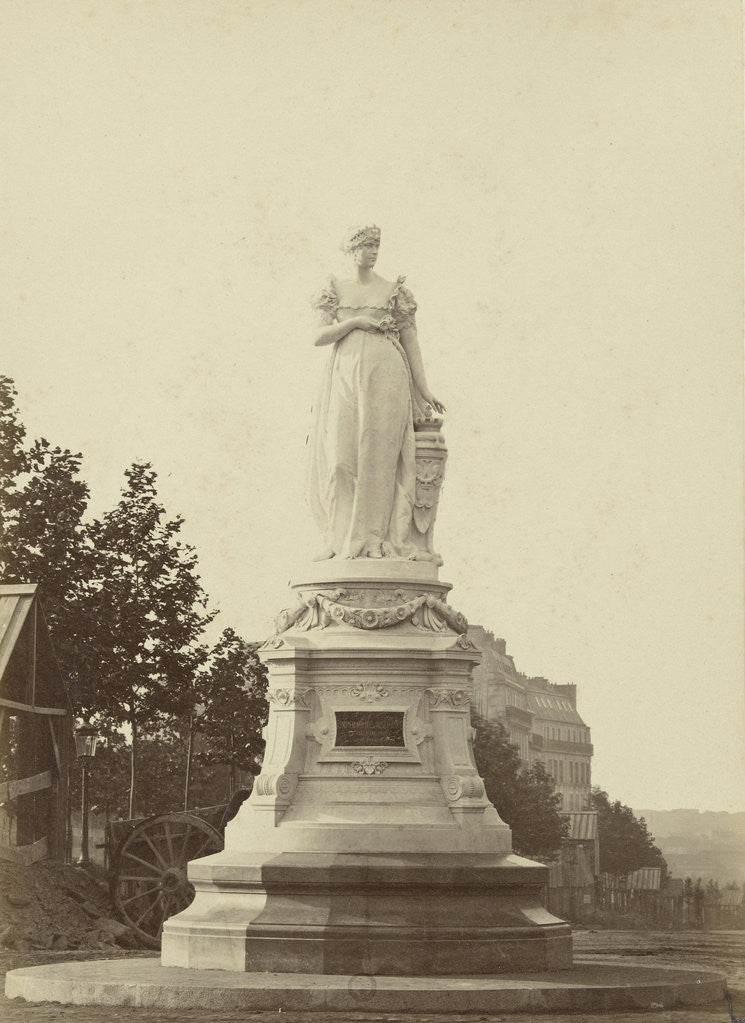 Detail of Statue of Joséphine de Beauharnais, Paris by A. Mansuy
