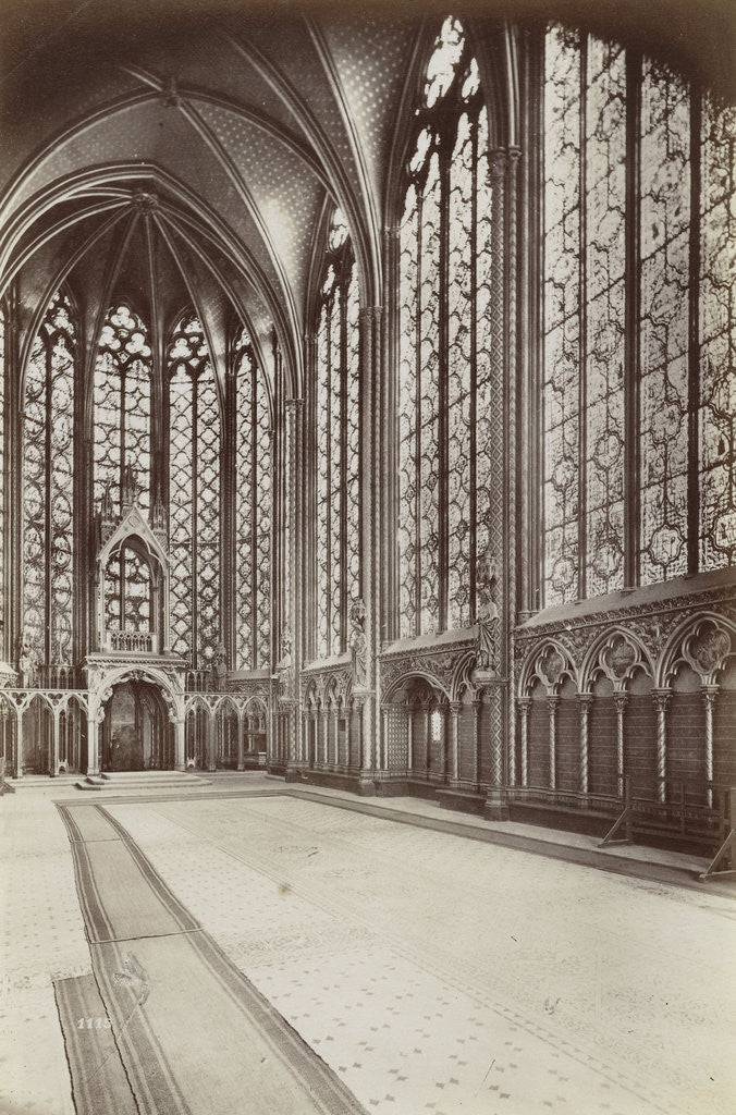 Detail of Interior of Sainte-Chapelle, Paris, France by Anonymous