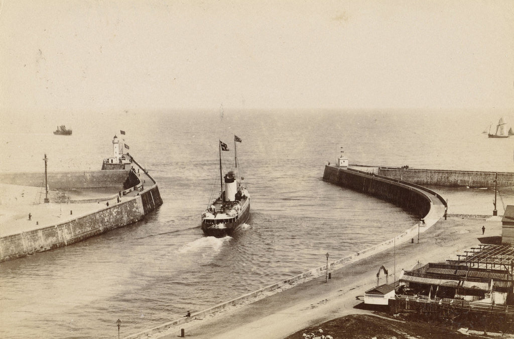 Detail of Port of Dieppe, France by Anonymous