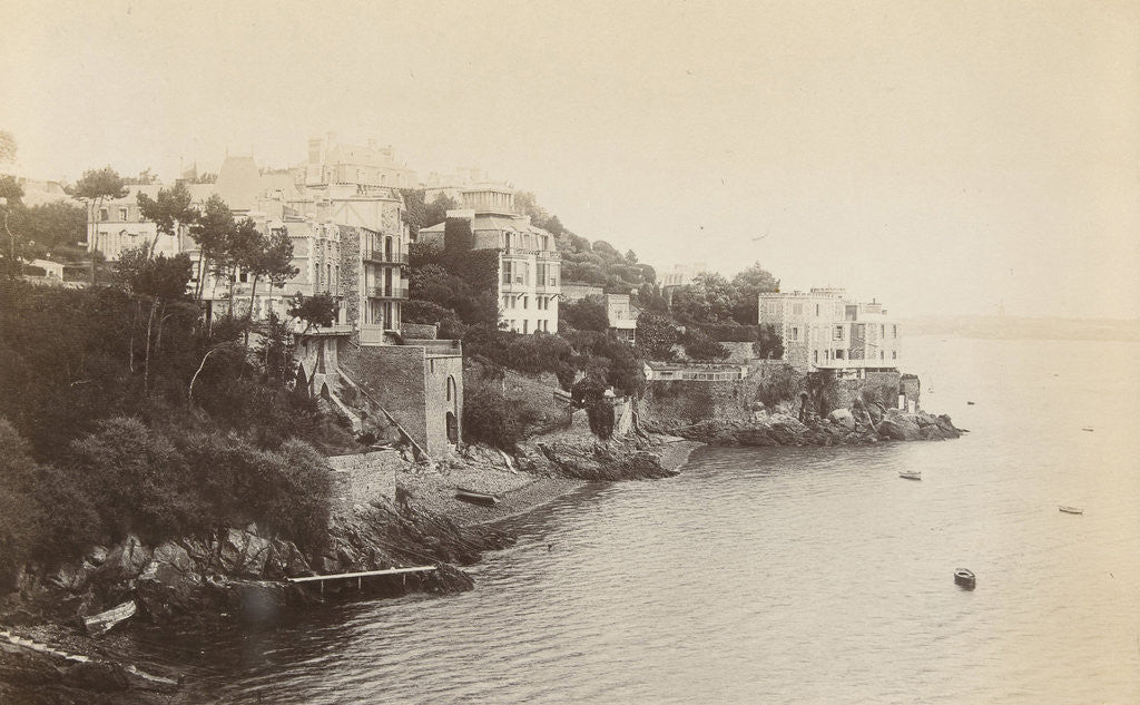 Detail of The coast at Dinard Brittany by CN & Co