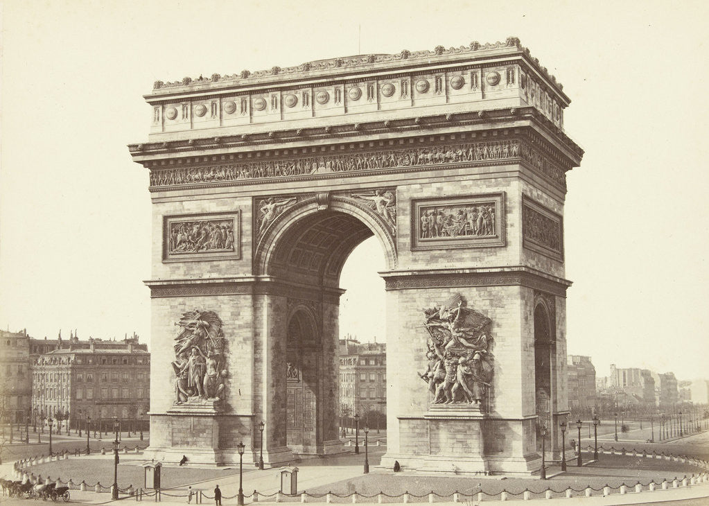 Detail of Arc de Triomphe, Paris, France by A. Mansuy