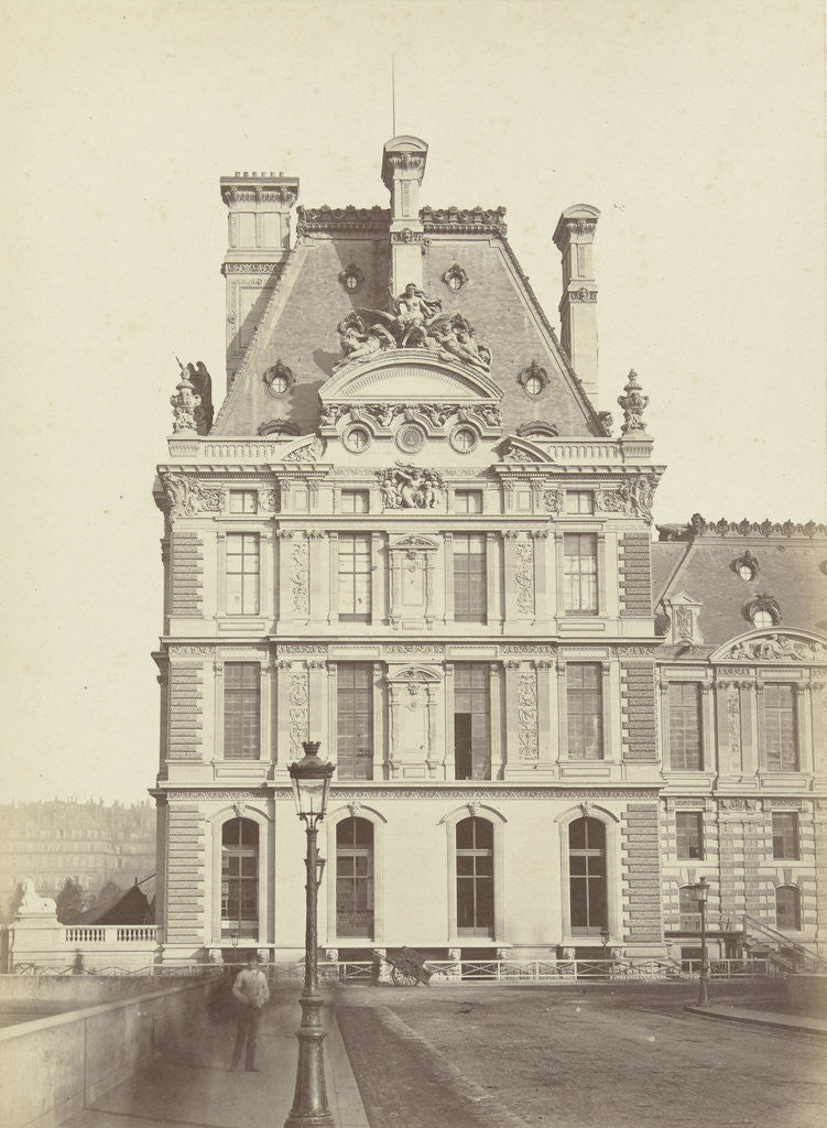 Detail of Pavilion of the Louvre, Paris, France by A. Mansuy