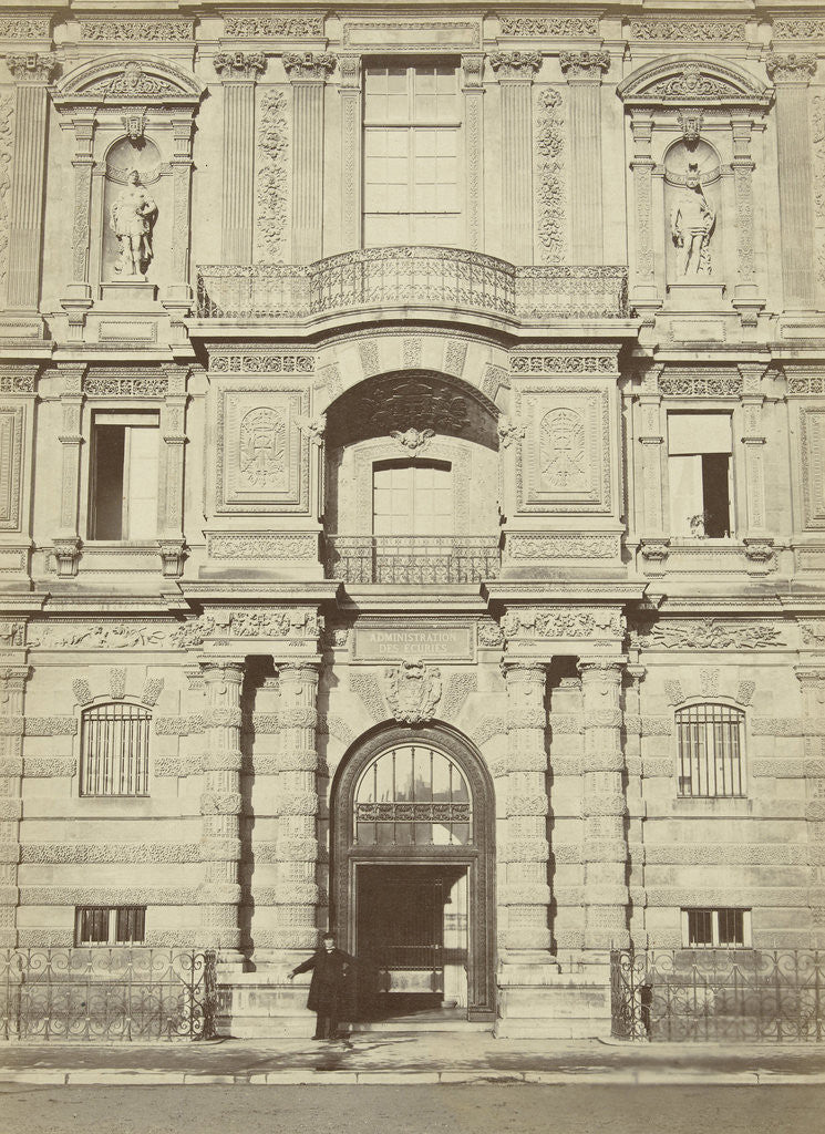 Detail of Library of the Louvre, Paris, France by A. Mansuy