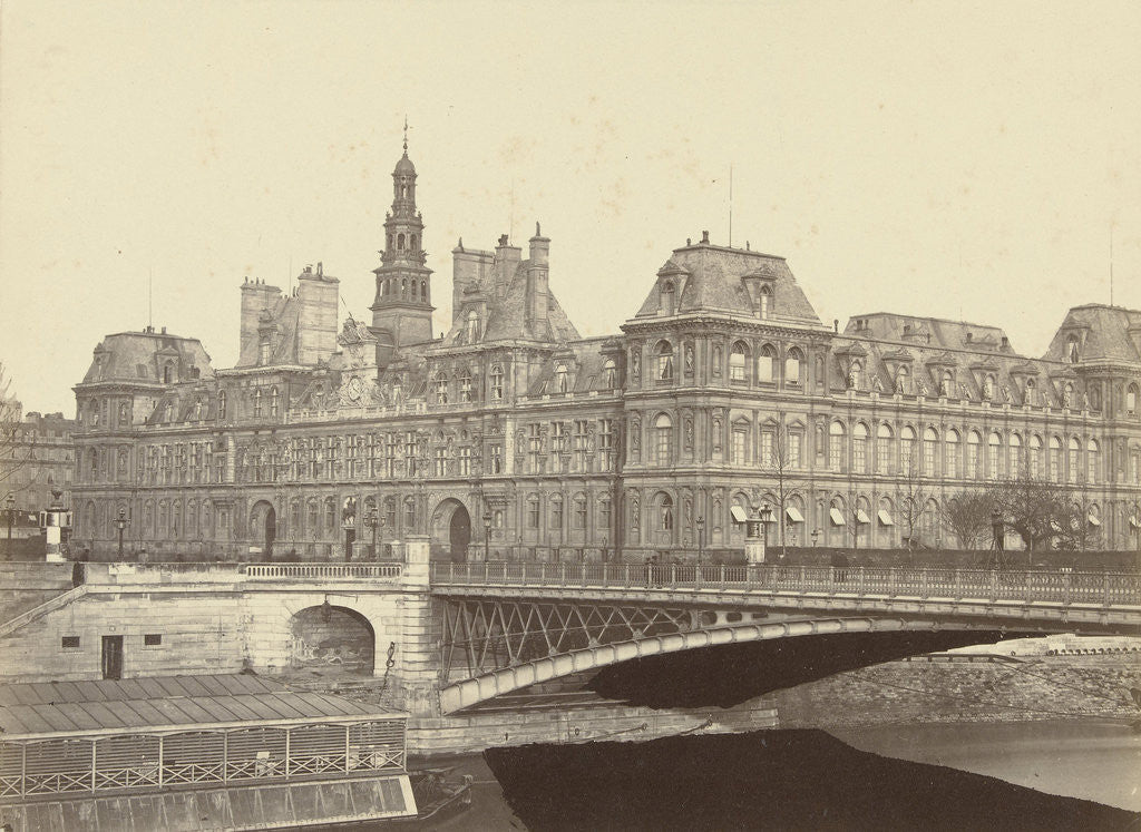 Detail of Hôtel de Ville, Paris, France by A. Mansuy