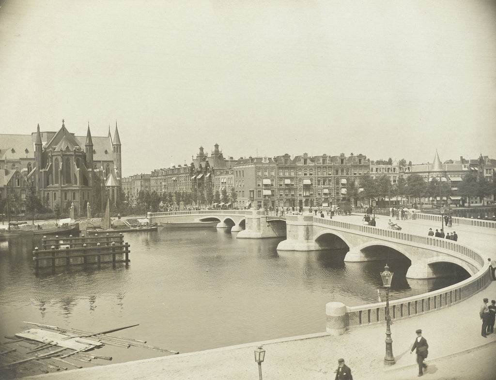 Detail of New Amstel bridge overlooking the Ceintuurbaan in Amsterdam by Anonymous