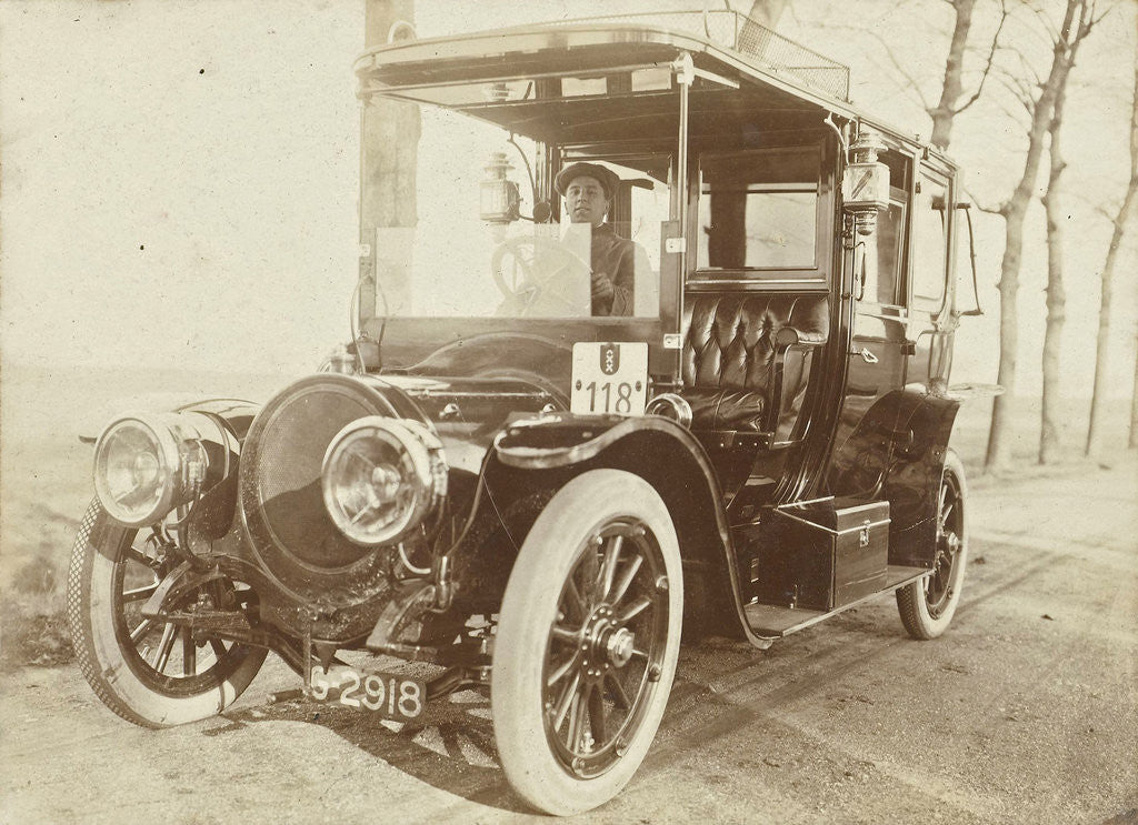 Detail of Man in automotive, number 118, for home by Anonymous