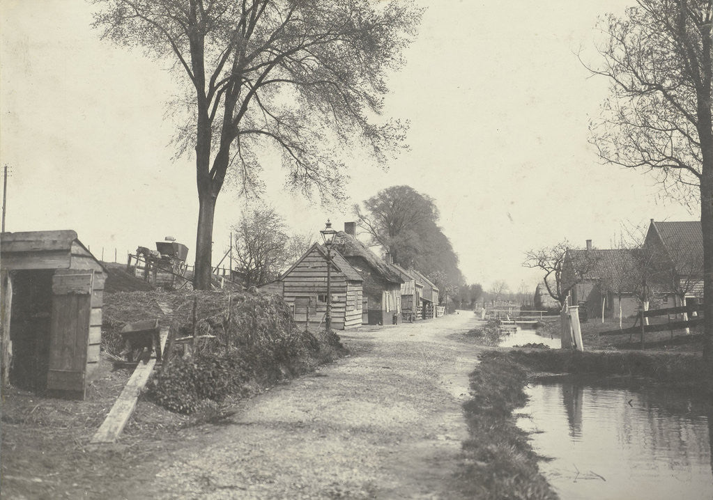 Detail of Village view in Netherlands by Anonymous