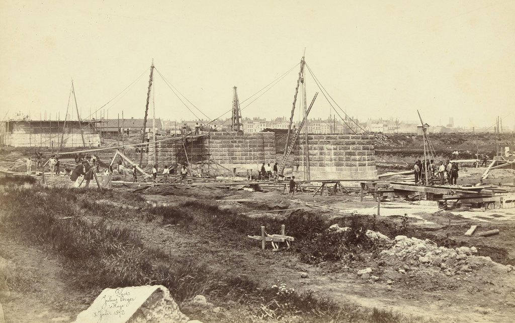 Detail of construction bridge Noorderhaven Feyenoord Rotterdam by Julius Perger