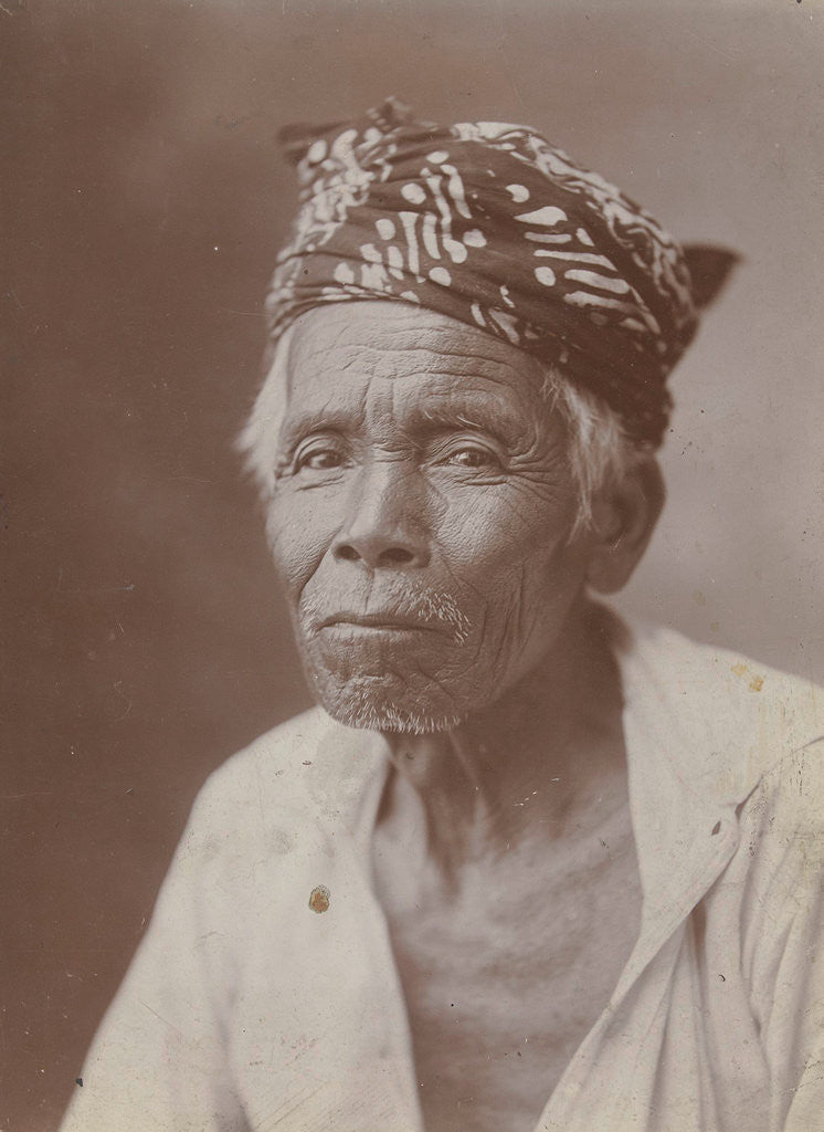 Detail of Portrait of an Indian man by Anonymous
