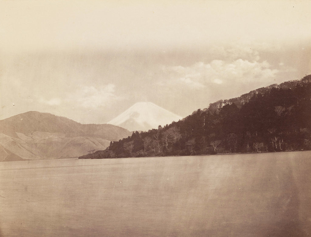 Detail of Hakone lake with Mount Fuji, Japan by Anonymous