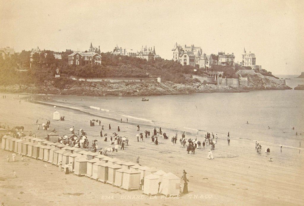 Detail of The beach of Dinard by CN & Co