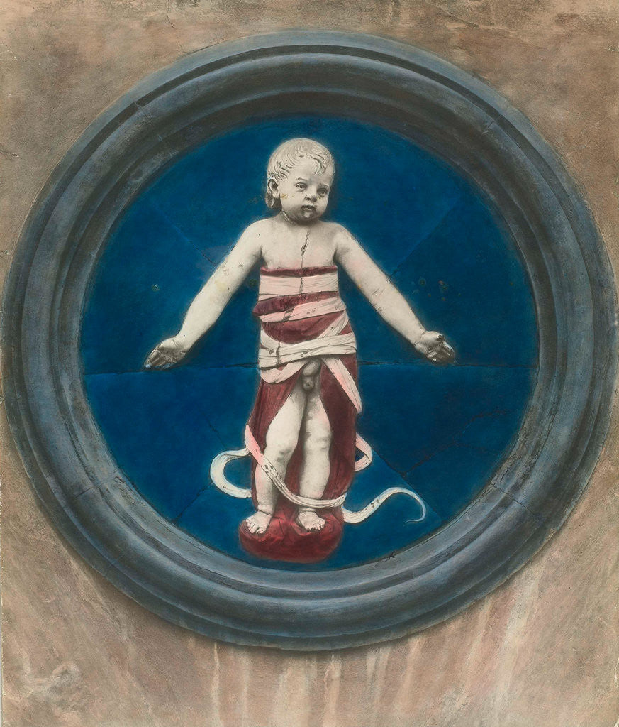 Detail of Florence, Loggia dello Spedale degl'Innocenti, Tondo di Andrea della Robbia, Italy by Anonymous