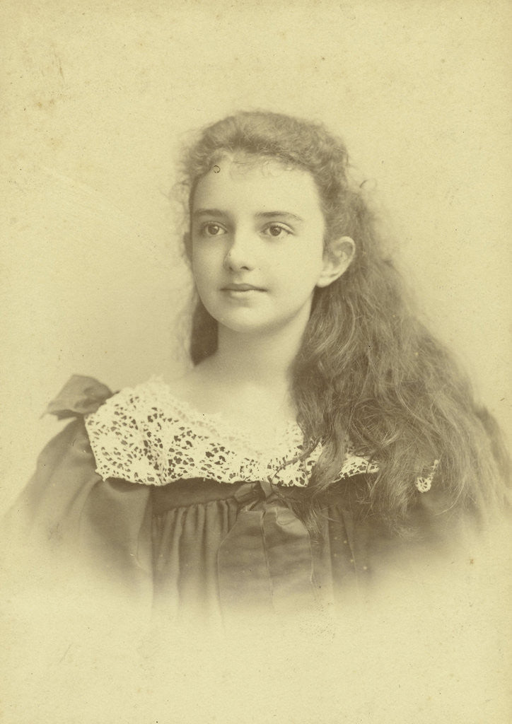 Detail of Portrait girl by Anonymous