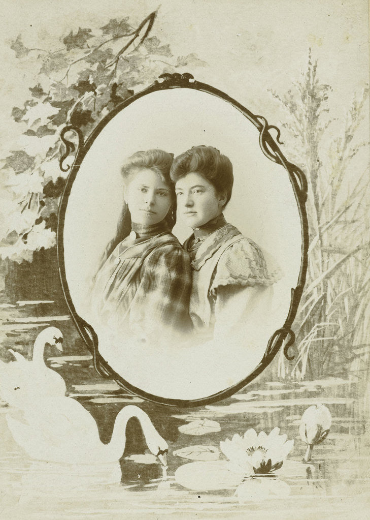 Detail of Double portrait of two women by Pierre Koekkoek