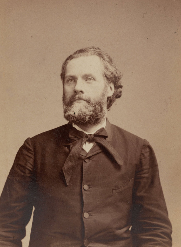 Detail of Portrait of Ferdinand Domela (?) by W. Koolstra