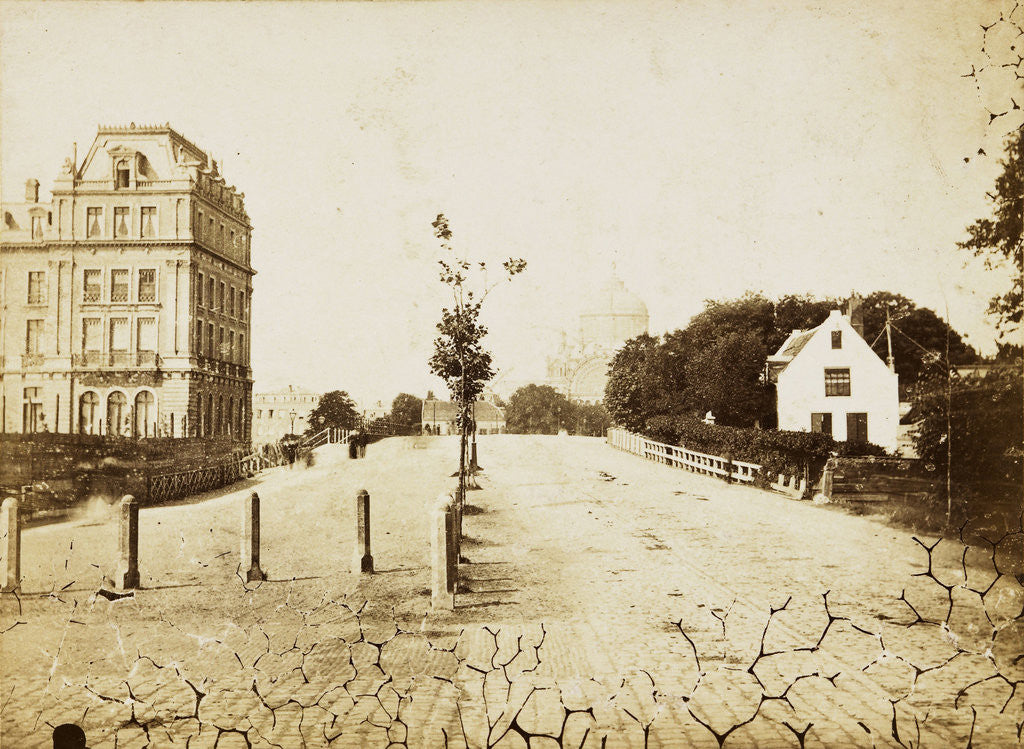 Detail of Sarphatistraat left Amstel Hotel, middle Hoogesluis by Andries Jager