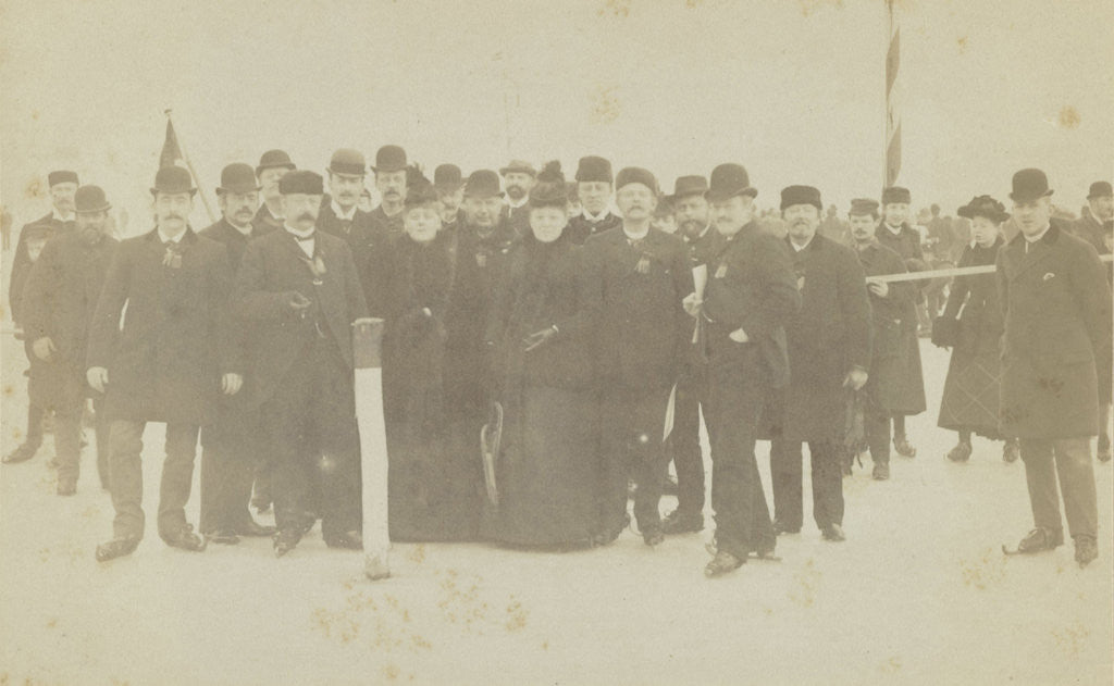 Detail of Amsterdam, The Netherlands Ysclub 1891 by Samuel Herz