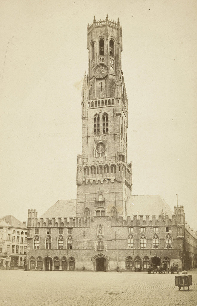 Detail of Bruges. Belfry by J. Lévy