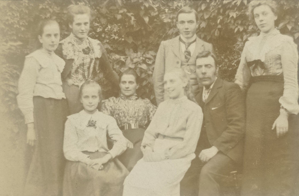 Detail of Family Portrait in the Garden by Anonymous