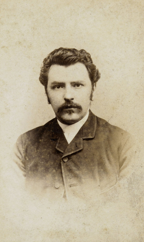 Detail of Portrait man by J.F. Hennequin