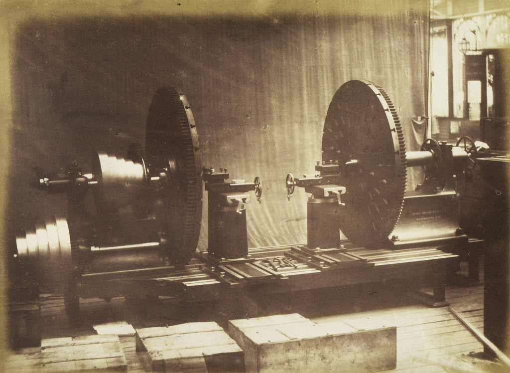 Detail of Lathe for Railway Wheels by C.M. Ferrier & F. von Martens