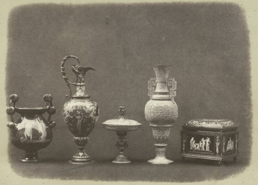 Detail of Porcelain Jars, Vases and Casket by Hugh Owen