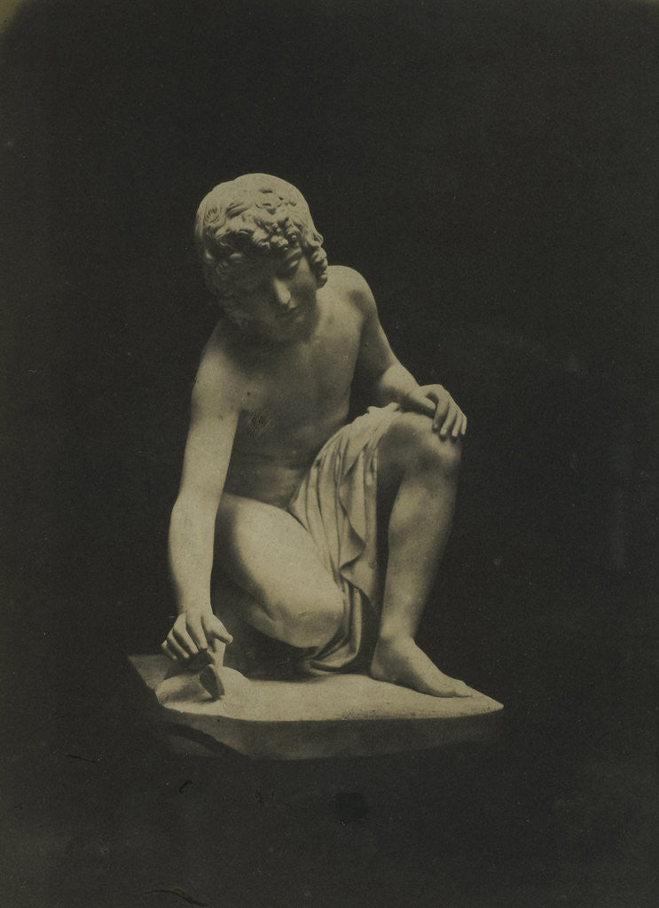 Detail of Boy and Butterfly. (Marble) Thrupp by Anonymous