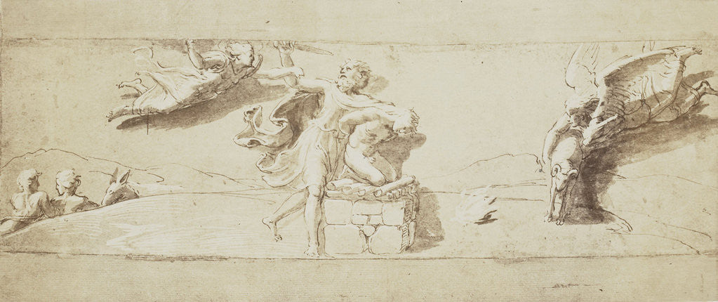 Detail of Drawing Raphael from Windsor Castle by Charles Thurston Thompson