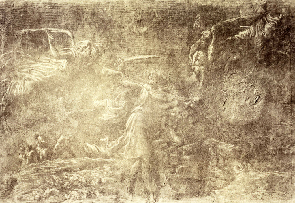 Detail of Drawing Raphael from Windsor Castle by Charles Thurston Thompson