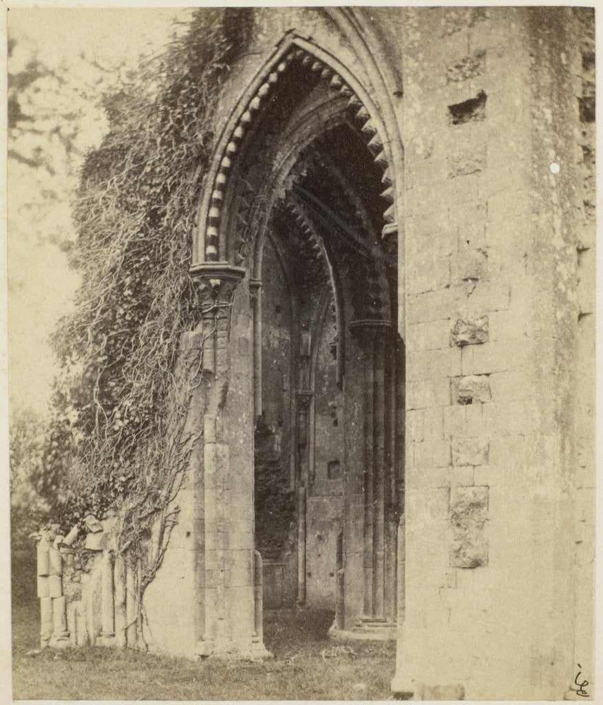 Detail of Glastonbury Abbey; Chantry Chapel by William Russell Sedgfield