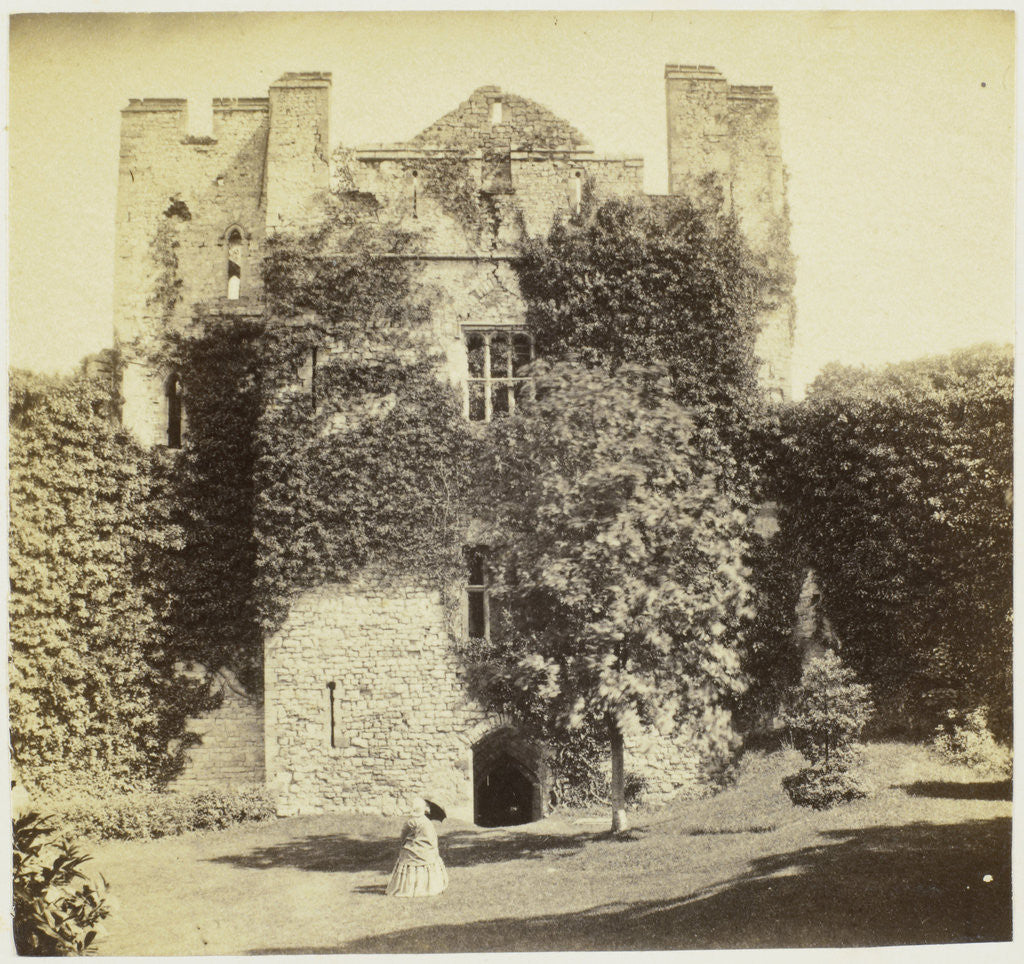 Detail of Chepstow Castle, Marten's Tower by Francis Bedford