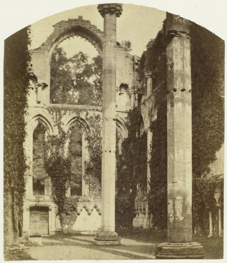 Detail of Fountains Abbey; Lady Chapel by William Russell Sedgfield