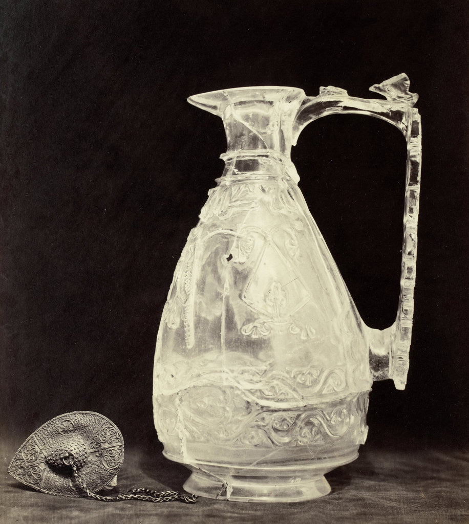 Detail of Crystals jug with metal stopper out of the Louvre by Charles Thurston Thompson