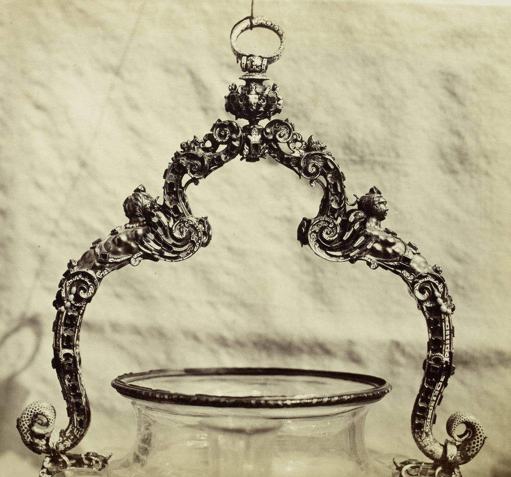 Detail of Metal handle crystal barrel by Charles Thurston Thompson