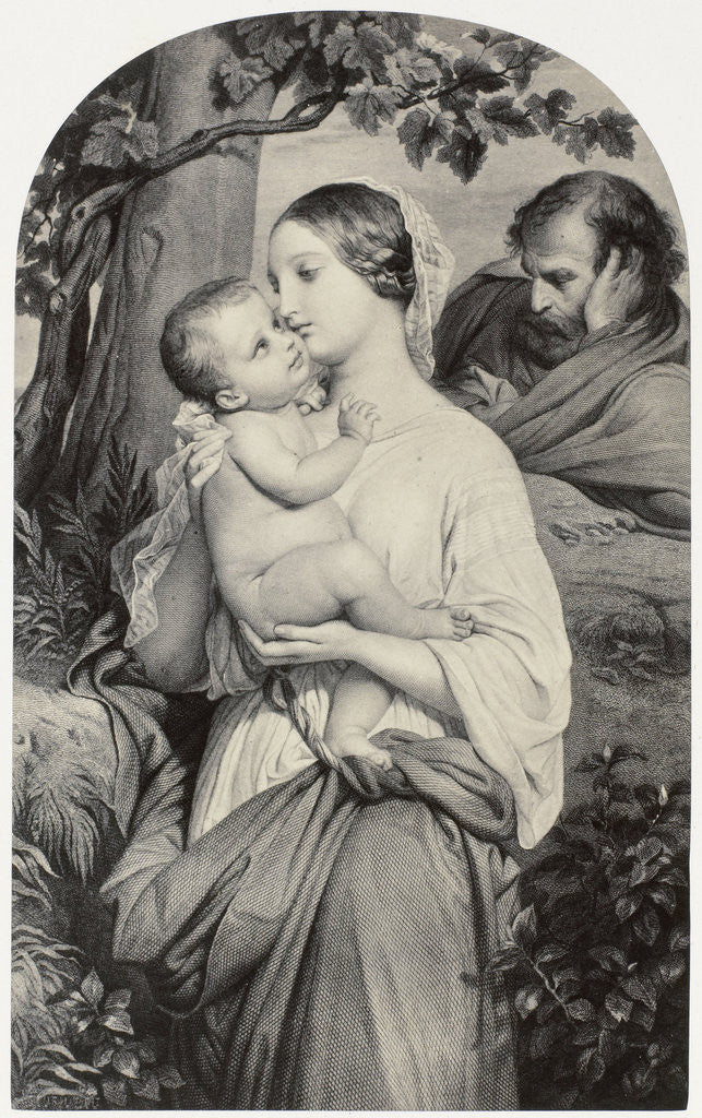 Detail of La Vierge a la vigne by Paul Delaroche