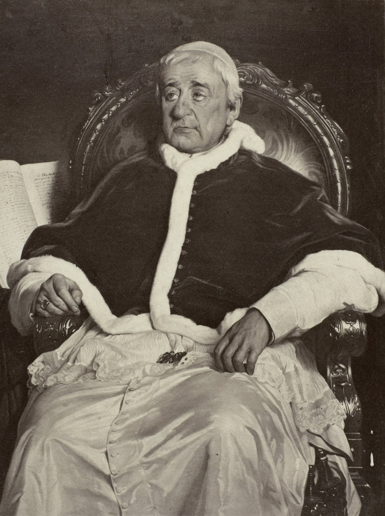 Detail of Portrait Gregoire XVI by Paul Delaroche