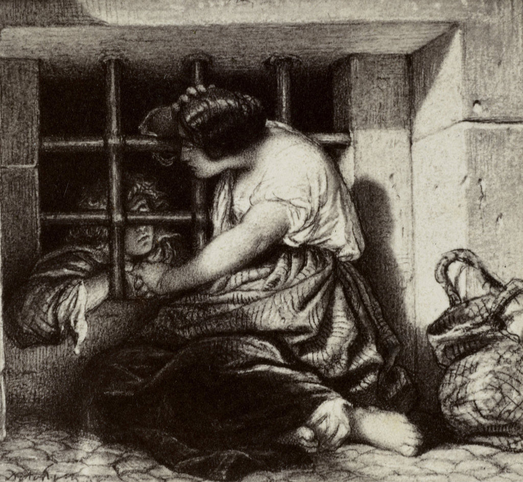 Detail of Le prisonnier by Paul Delaroche