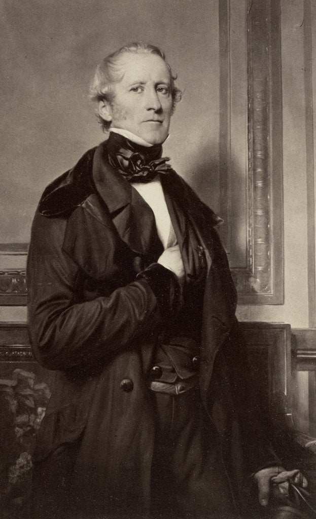 Detail of Portrait de M. le Baron Mallet by Paul Delaroche