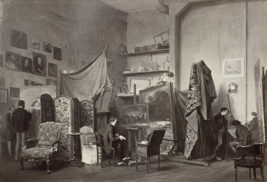 Detail of Painting by Louis Roux