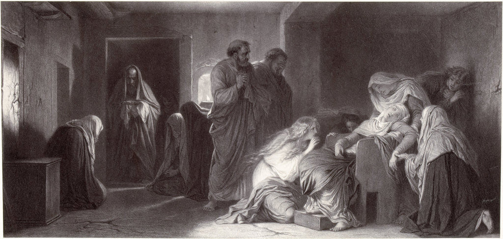 Detail of L'evanouissement de la Vierge by Paul Delaroche