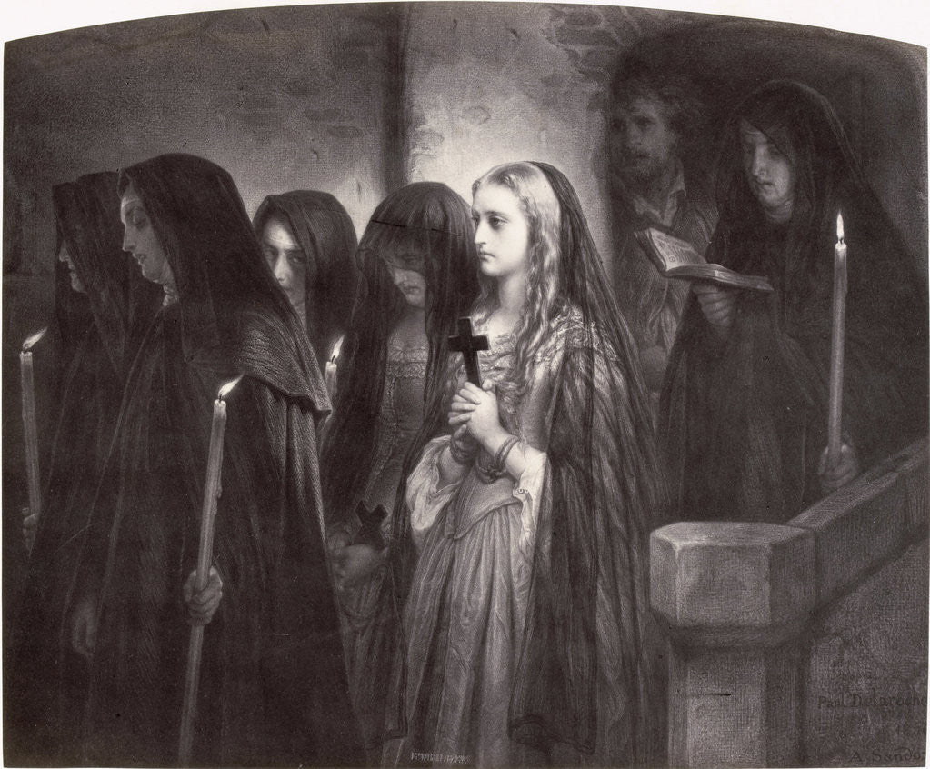 Detail of La Cenci marchant au supplice by Paul Delaroche