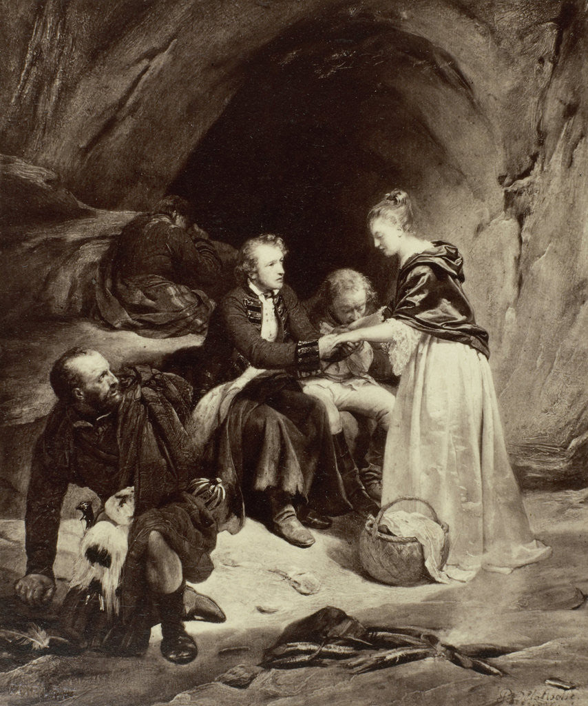 Detail of Miss Macdonald by Paul Delaroche