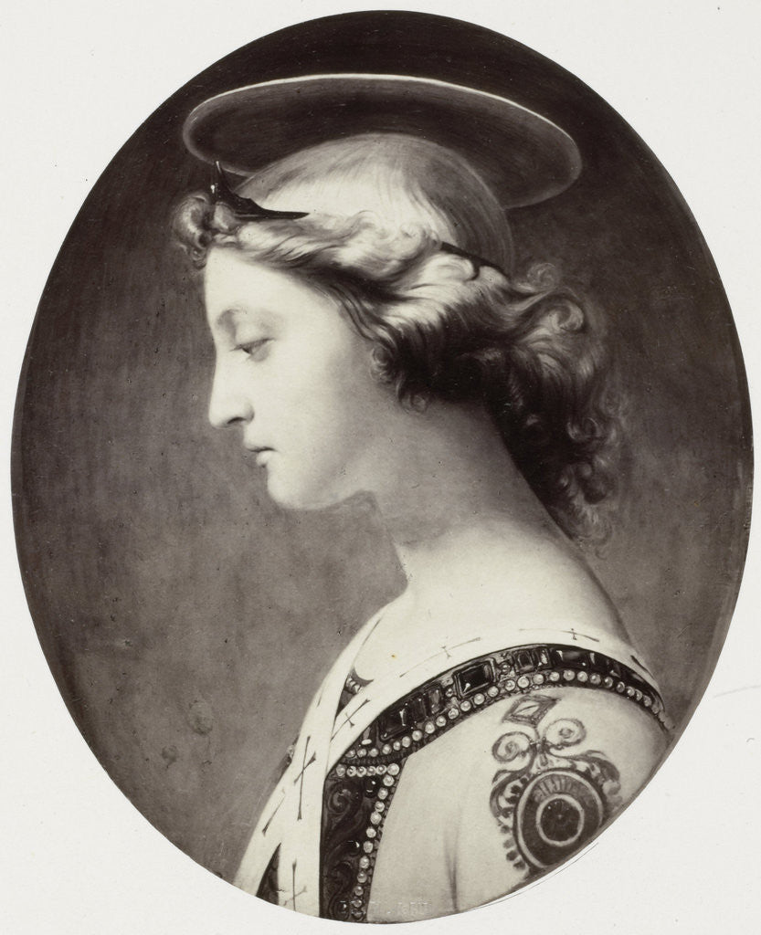 Detail of Tete d'Ange by Paul Delaroche