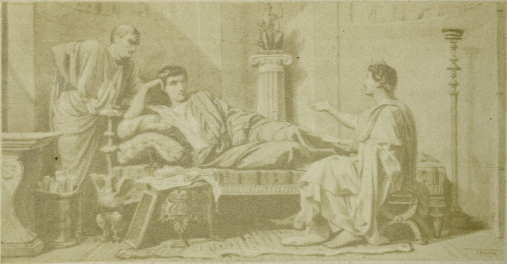 Detail of Quinti Horatii Flacci Epistolarum, three Greek indicate and couch by Anonymous