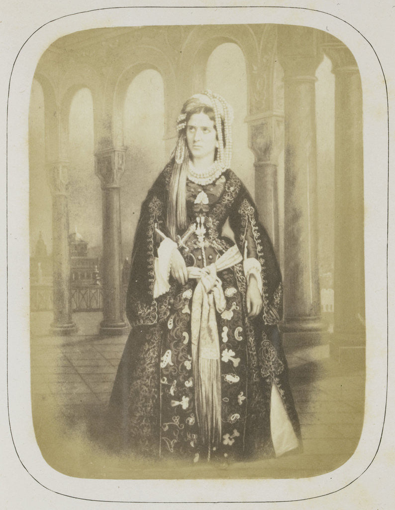 Detail of painting Rachel in the role of Roxane in Bajazet, Act II, Scene II by Anonymous