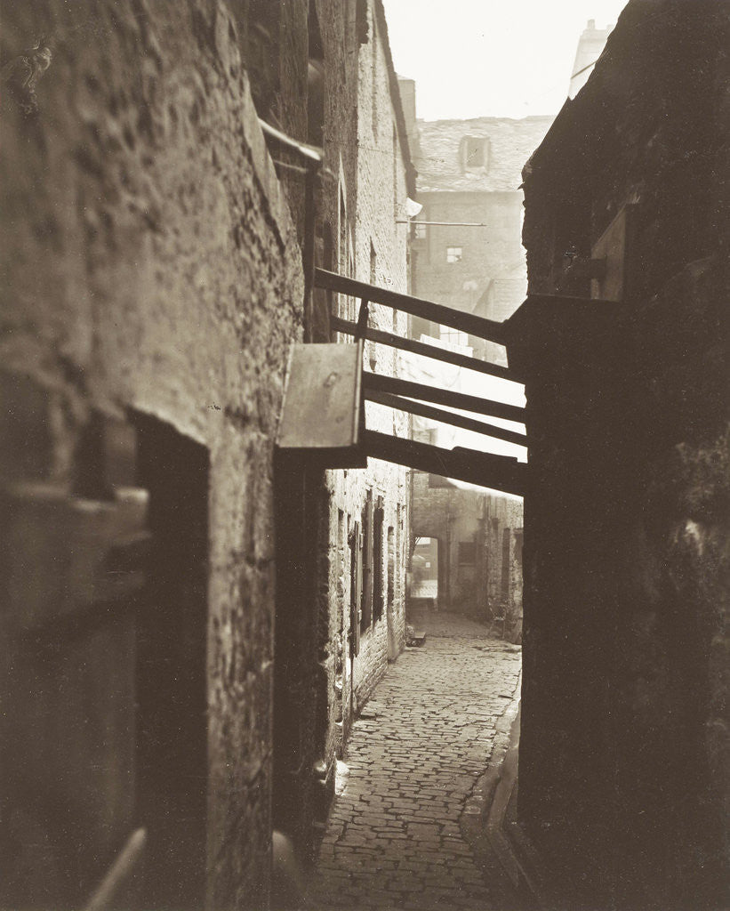 Detail of Close, No. 83 High Street, alley near High Street in Glasgow UK by Thomas Annan