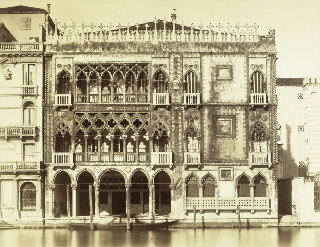 Detail of Piazza Ca Doro sul Canal Grande Venice by Carlo Naya